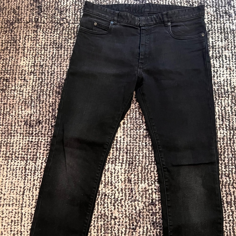 Maison Martin Margiela AW15 slim fit black denim size 32 (Euro 48)